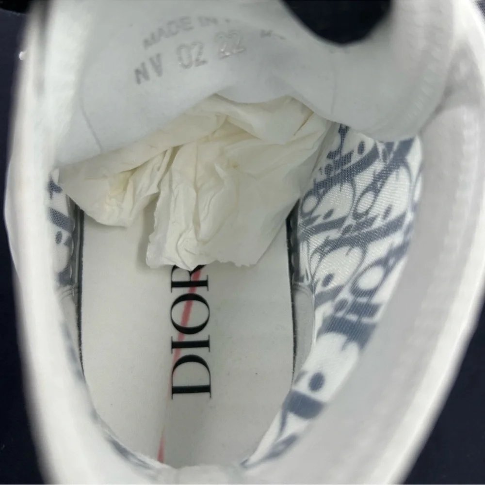 Men’s Dior B 23 high top oblique sneakers size 44 made in Italy
